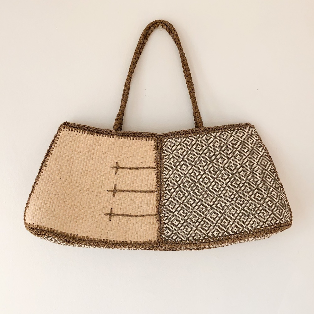 Sun 'N' Sand Woven Straw Purse